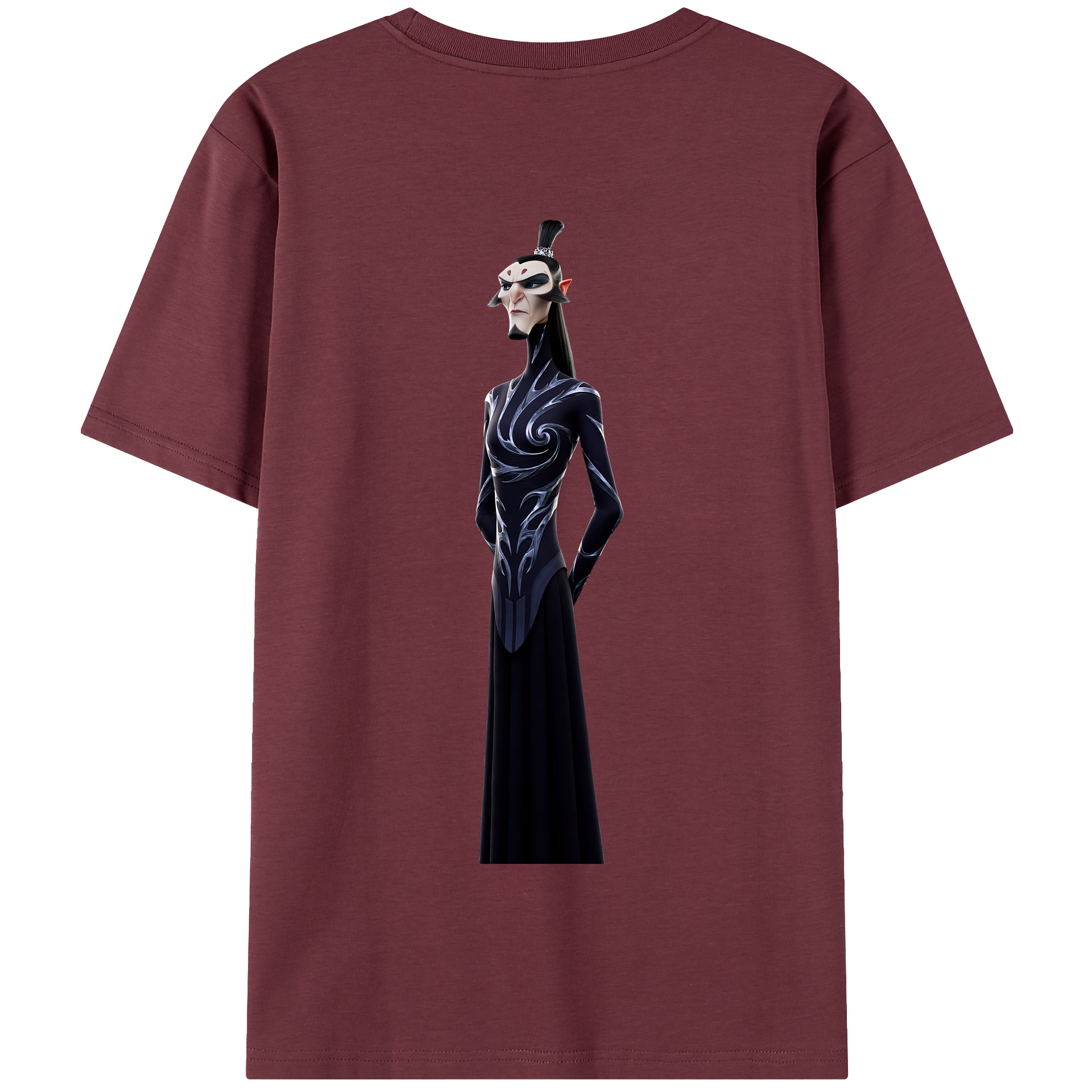 （画像用） Ne Zha 2 ナタ 魔童の大暴れ 綿100％半袖Tシャツ（背面プリント）